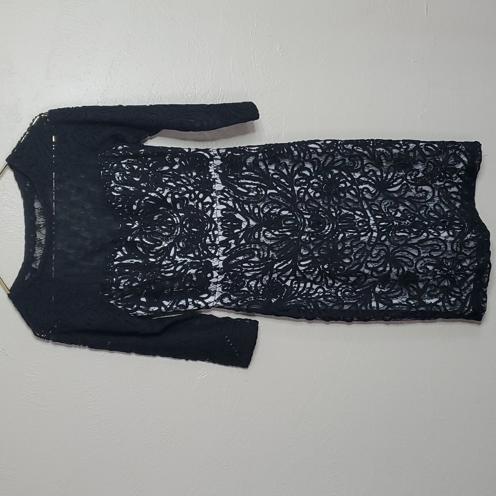 Sue Wong Nocturne Lace Overlay Cocktail Dress Size 4 NEW WITH TAGS